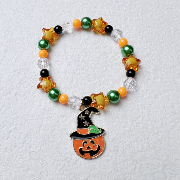 Wholesale Halloween Pumpkin Acrylic Bracelet