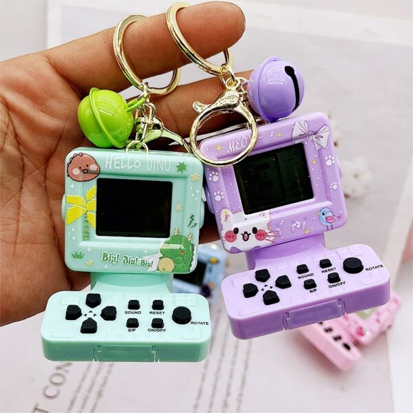 Wholesale ABS Tetris Handheld Mini Game Console Keychain