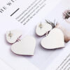 Wholesale Gradient 3D Heart Acrylic Earrings
