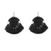 Wholesale Colorful Tassels Handwoven DIY Scalloped Alloy Earrings