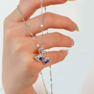 Two of a Swan Necklace