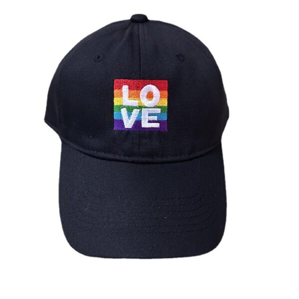 O1CN01q2Z0of1IIxnJa1LuQ_4254640871-0-cib Wholesale LOVE Letters Embroidered Cotton Plain Black Baseball Hat