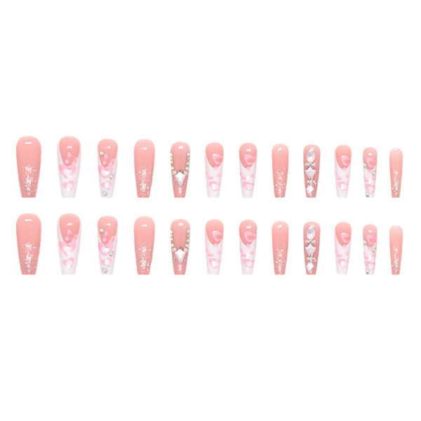 Wholesale Plastic Shiny Diamond Wearable Nails