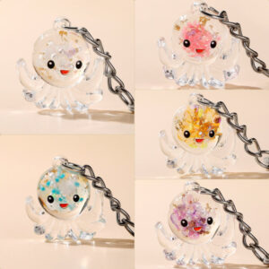 Wholesale Luminous Acrylic Cartoon Octopus Keychain