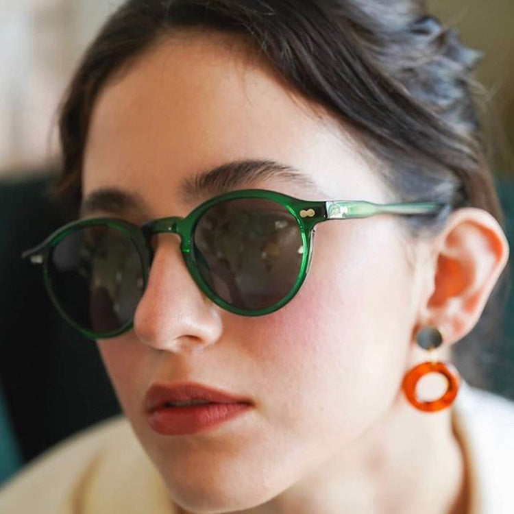 Wholesale Rice Nail Round Frame PC Sunglasses