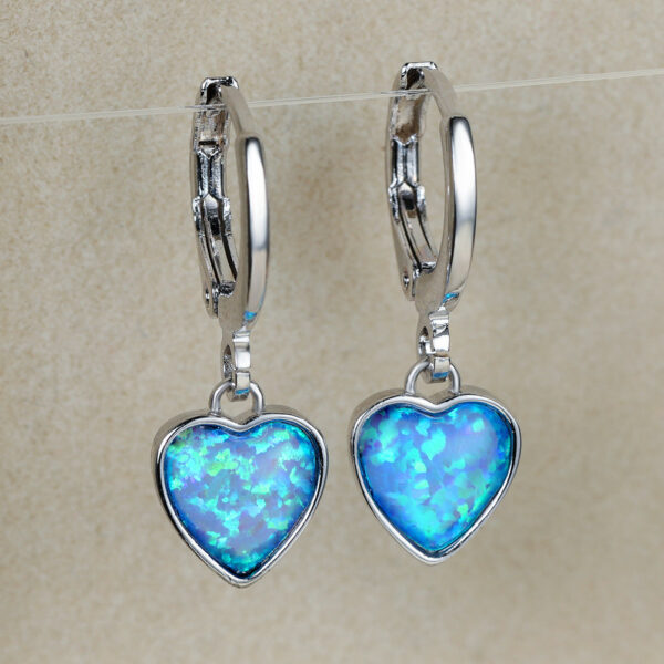 Wholesale Love Opal Alloy Earrings