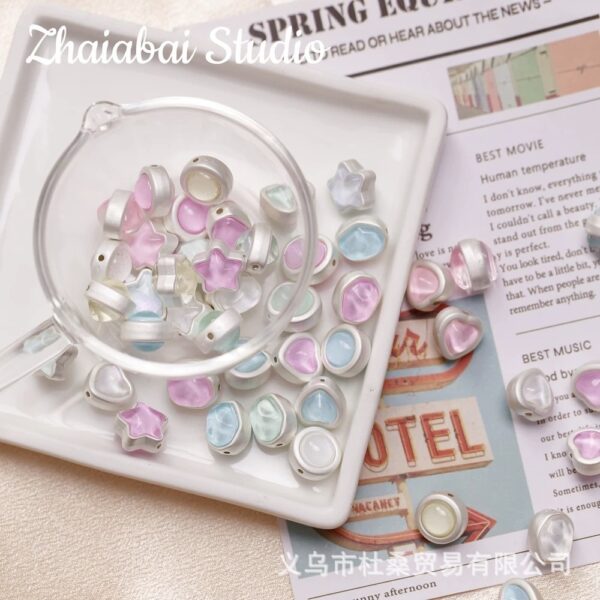 O1CN01q4p36o1F2zDETS890_2207238290430-0-cib Wholesale Alloy Zircon Heart Star Scattered Beads