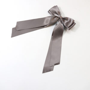 Double-layer large ribbon dark gray 18g