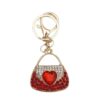Wholesale Zinc Alloy Rhinestone Lipstick Perfume Bottle Keychain