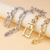 Wholesale Thick Chain Buckle Clavicle Necklace