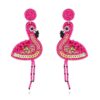 O1CN01q8zrsW1q6JsCM5Hwu_2916055446-0-cib Wholesale Pink Flamingo Fabric Art Rice Beads Handmade Tassel Earrings