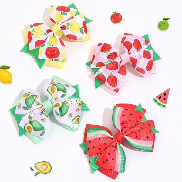 O1CN01q9AgGo21diTblGl6K_2290627008-0-cib Wholesale Fabric Fruit Children's Hair Clips