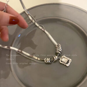 Double-layer White zirconium titanium steel chain