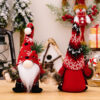 Wholesale Christmas Decorations Fur Ball Knitted Hat Doll Ornaments