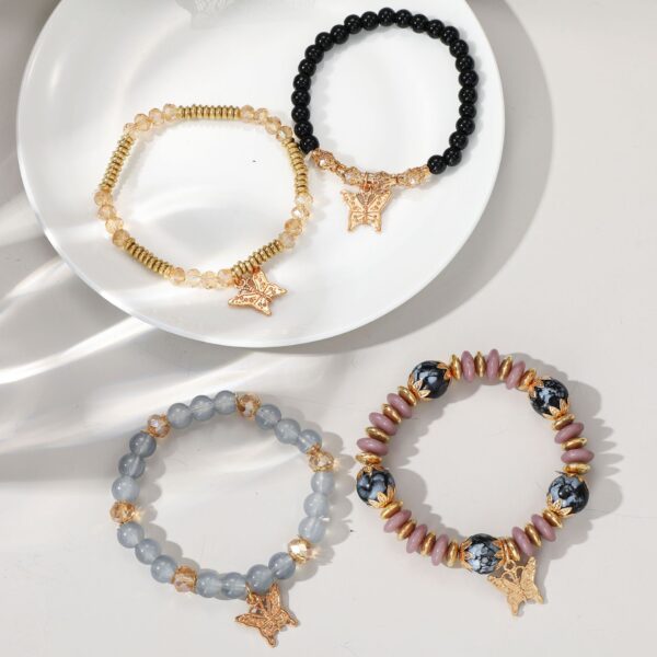 O1CN01qBDVs129BKyMOUP3K_1007608029-0-cib Wholesale Four Piece Butterfly Bracelet
