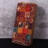 Wholesale PU Multifunctional Wood Grain Retro Wood Grain Long Wallet