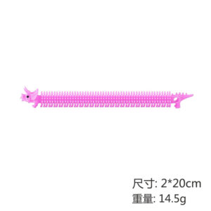 Pink dinosaur bracelet about 14.3 grams