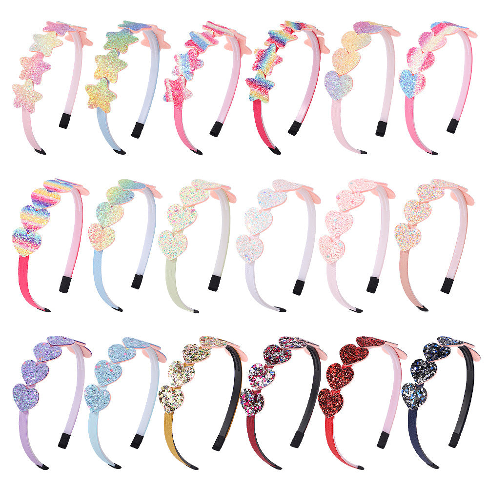 Wholesale Chilen's Candy Color Love Headbands