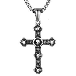 Domineering cross + stainless steel chain