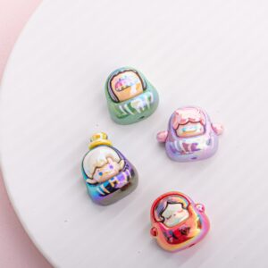 Wholesale UV Plated Resin Beading Accessories for Kids