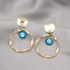 Wholesale Demon Eye Vintage Alloy Earrings