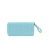 Wholesale Simple Woven Zipper Long Wallet for Women