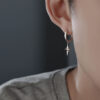 Wholesale Stars Single Only Mens Copper Earrings