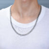 O1CN01qH9VkQ2ANWxGqOwj0_2469188191-0-cib Wholesale Cuban Chain Silver Necklace Titanium Steel