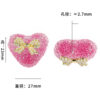 Wholesale Love Bow Rhinestone Soft Sugar Beads