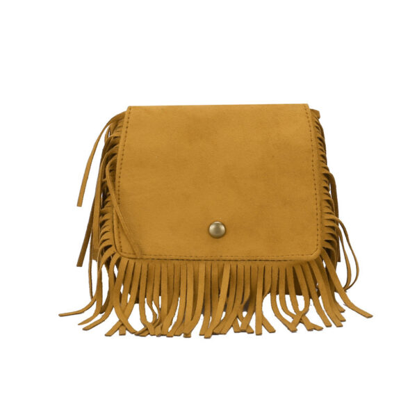 Wholesale Suede Leopard Print Tassel Kids Messenger Bag