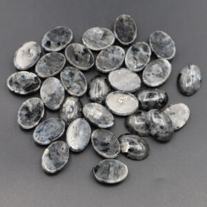 Black Flash Black Lavolite / 13*18MM oval ring surface