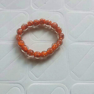 10MM orange colored glaze bracelet 18 PCs/piece