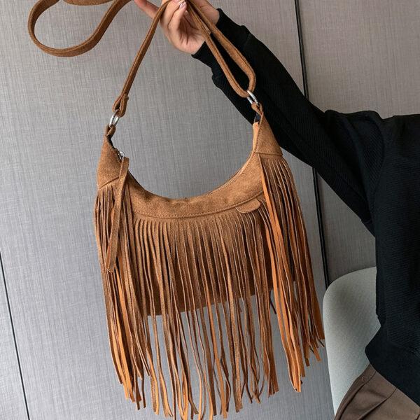 Wholesale Tassel Large Capacity PU Shoulder Bag