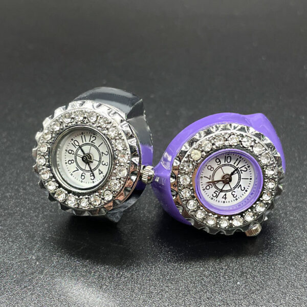 Wholesale Stainless Steel Diamond Ring Watch