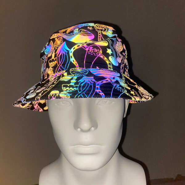 O1CN01qQEPoZ2DjvViYFzhk_3008278646-0-cib Wholesale Polyester Symphony Reflective Bucket Hat