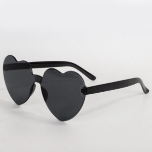 Black and gray love glasses
