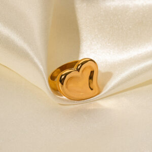 Wholesale New Arrival Love Stainless Steel Gold Plated Ring