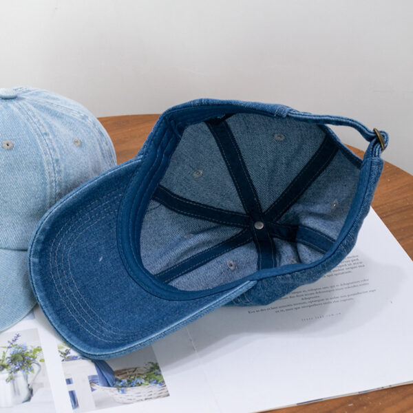 Wholesale Washed Denim Dark Blue Outdoor Sun Visor Baseball Cap