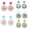 Wholesale Owl Rabbit Flowers Acrylic Earrings