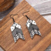 Wholesale Wooden Retro Style Natural Cork Crack Earrings