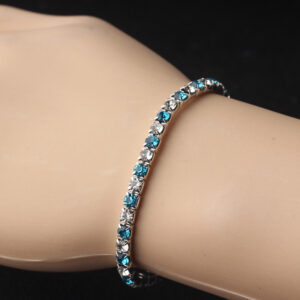 Lake Blue + white bracelet