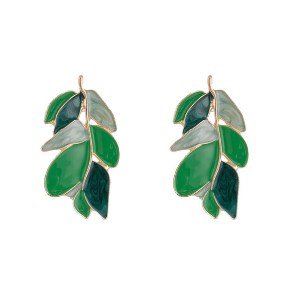 O1CN01qXvYV31Wggy827T16_2200617532818-0-cib Wholesale Leaf Summer Zinc Alloy Earrings