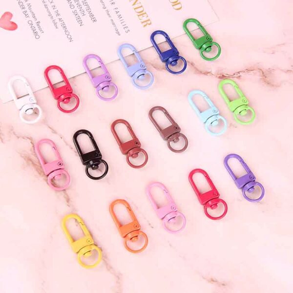 Wholesale DIY Metal Paint Color Keychain Accessories