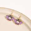 Wholesale Jewelry Drip Paint Cat Cartoon Alloy Earrings