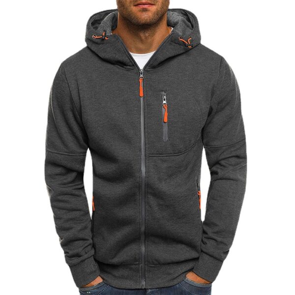 Wholesale Outdoor Casual Hoodie Plus Velvet Autumn Men's Jacket Sweatshirt