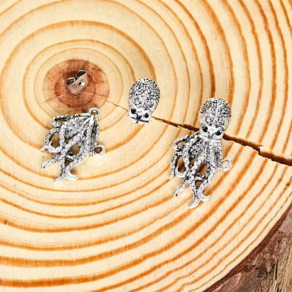 Wholesale Gothic Octopus Alloy Earrings