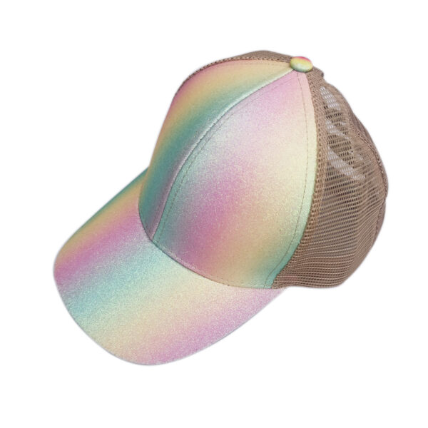 O1CN01qZvvn21e6zAMxriW6_1667113823-0-cib Wholesale Glitter Sequins Gradient Cross Cross Horsetail Strap Acrylic Baseball Cap