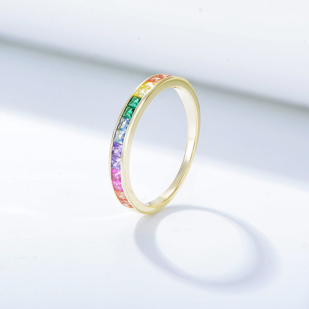 Wholesale Sterling Sier Square Zirconia Rings