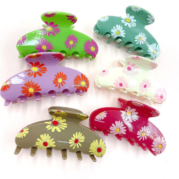 Wholesale Daisy Acrylic Hair Clips