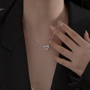 Diamond love necklace